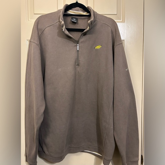 Vintage Nike Golf Taupe Half-Zip Pullover with Logo